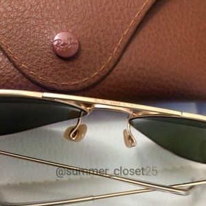 Ray-Ban Aviator Green G15 Lens Gold Fr